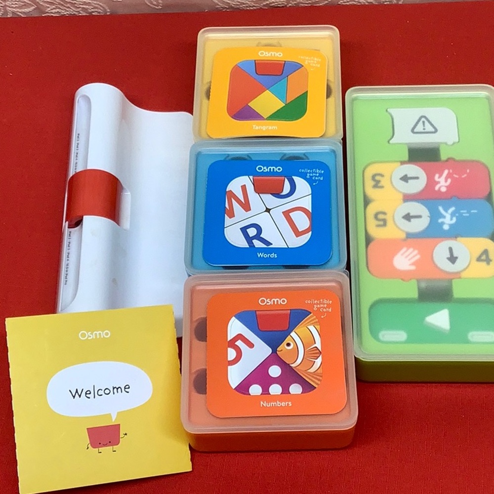 Osmo Genius Starter. Works with Apple iPad.  Features Words, Numbers, & Tangram